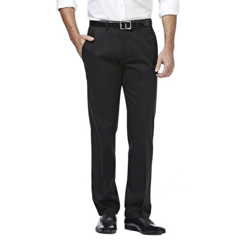 Haggar Black Label Black Expand Waistband Pants